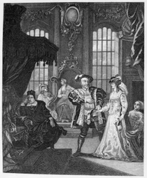 Le roi Henri VIII et Anne Boleyn