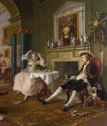 Mariage à la Mode : II- Le Tête-à-Tête, vers 1743 (détail)