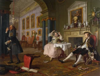 Mariage à la mode : II - Le Tête-à-tête, vers 1743