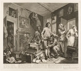 Première planche, tirée de A Rake