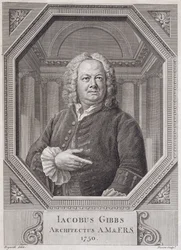 Portrait de James Gibbs (1682-1754) de 