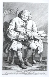 Portrait de Simon Fraser, Lord Lovat (c.1667-1747) 25 août 1746
