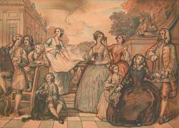 Esquisse pour La Conversation de la Famille Jones, 1730