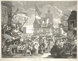 Foire de Southwark, gravée par Thomas Cook (1744-1818)