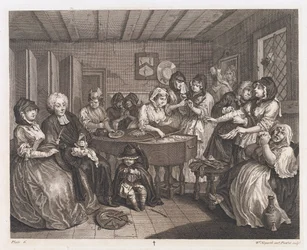 Les funérailles de la prostituée, conçu en 1732, imprimé en 1744