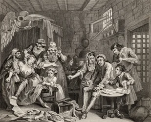 La scène de la prison, planche VII de 