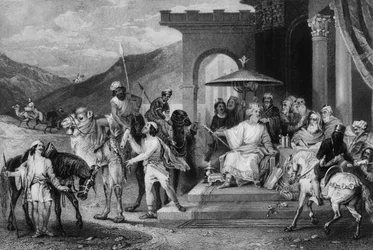 Il écrivit au nom du roi Assuérus et envoya des lettres par des courriers à cheval