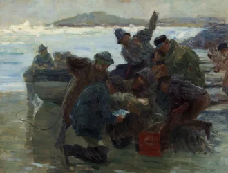 Esquisse pour Cast Up by the Sea, vers 1895