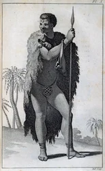 Homme Khoikhoi (Hottentot), des Voyages de Le Vaillant dans les parties intérieures de l
