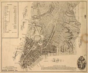Plan de la ville de New-York [jusqu
