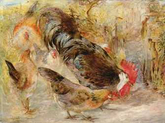 Poule de porte de grange (Rhode Island Reds), 1860