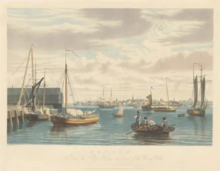 Boston : depuis le Ship House West End du Navy Yard