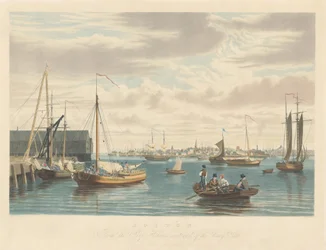 Boston : depuis le Ship House, extrémité ouest de l