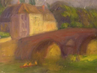 Pont (huile sur toile)