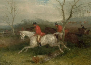 Chasse au renard : Arriver à une clôture (Pleine course)