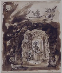 Alexander Pope dans sa grotte