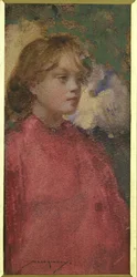 Fille en rouge