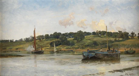 Péniches sur la Medway, 1977