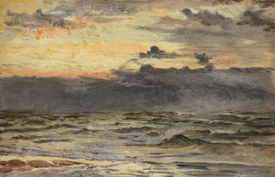 Étude pour La plage après une tempête