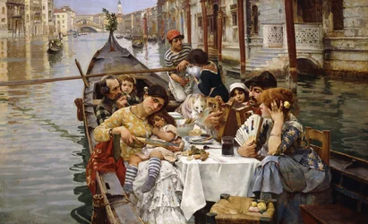 Une scène vénitienne en plein air, 1885