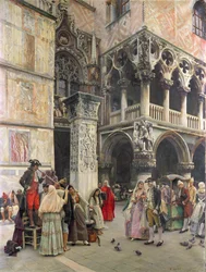 Sur la Piazzetta, XVIIIe siècle