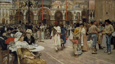 La piazza San Marco, Venise, 1883