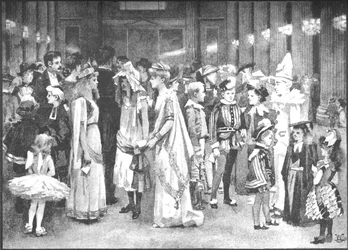 Bal juvénile à la Mansion House - Entre les danses, 1891