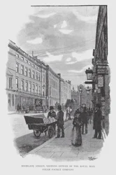 Moorgate Street, bureaux de la Royal Mail Steam Packet Company