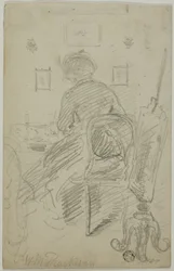 Lady Writing (vue arrière)