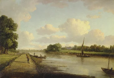 Vue sur la Tamise à Richmond (?), c.1776