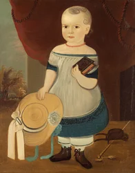 Enfant avec chapeau de paille