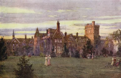 Girton College, soir