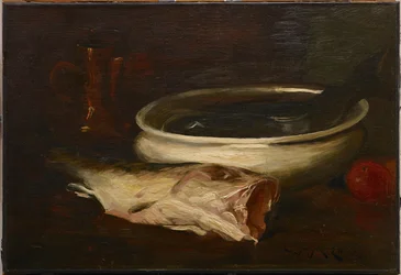 Poissons et nature morte