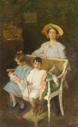 Groupe de portraits (Dorothy, Helen et Bob), vers 1904