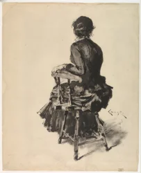 Femme assise