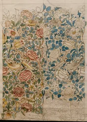 Rose, design pour chintz