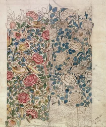 Projet de papier peint «Rose»