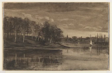 Paysage - Scène de lac