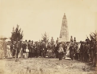 Dédicace du monument, sur le champ de bataille de Bull Run, juin