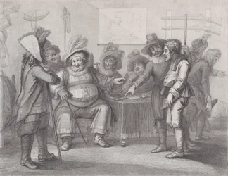 Falstaff chez Justice Shallow rassemblant ses recrues, Shakespeare, Henry IV, Partie..., 1er juin 1792