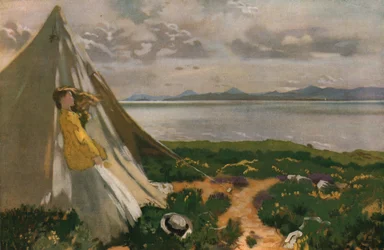 Une journée venteuse : Howth Head, début du 20e siècle, vers 1930
