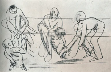 Croquis de Sir William Orpen, vers 1914