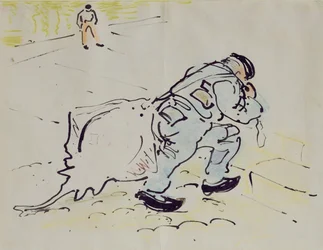 Churchill avec une raie