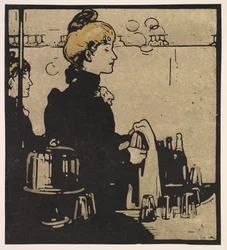 Types de Londres : Barmaid