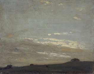 Le coucher de soleil argenté, 1909-1910