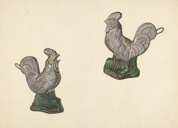 Tirelire coq, vers 1938