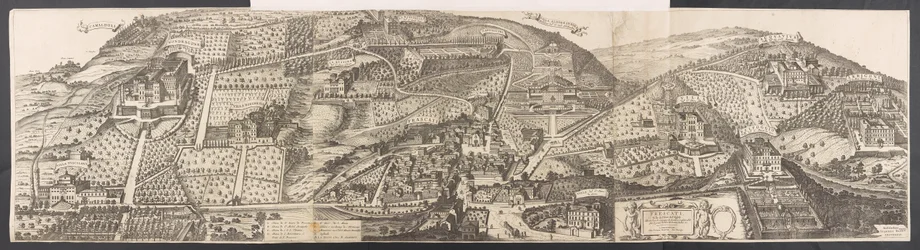 Vue du pont de Datchet, le pont en bois s