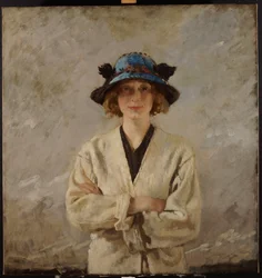 Fille au chapeau bleu, 1912