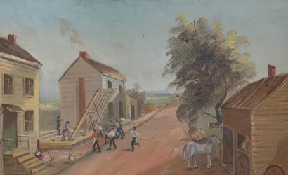 Érection de maison, années 1870