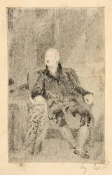 Homme assis vêtu d